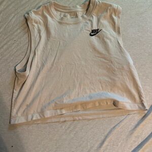 Nike Women's beige Sleeveless workout Top